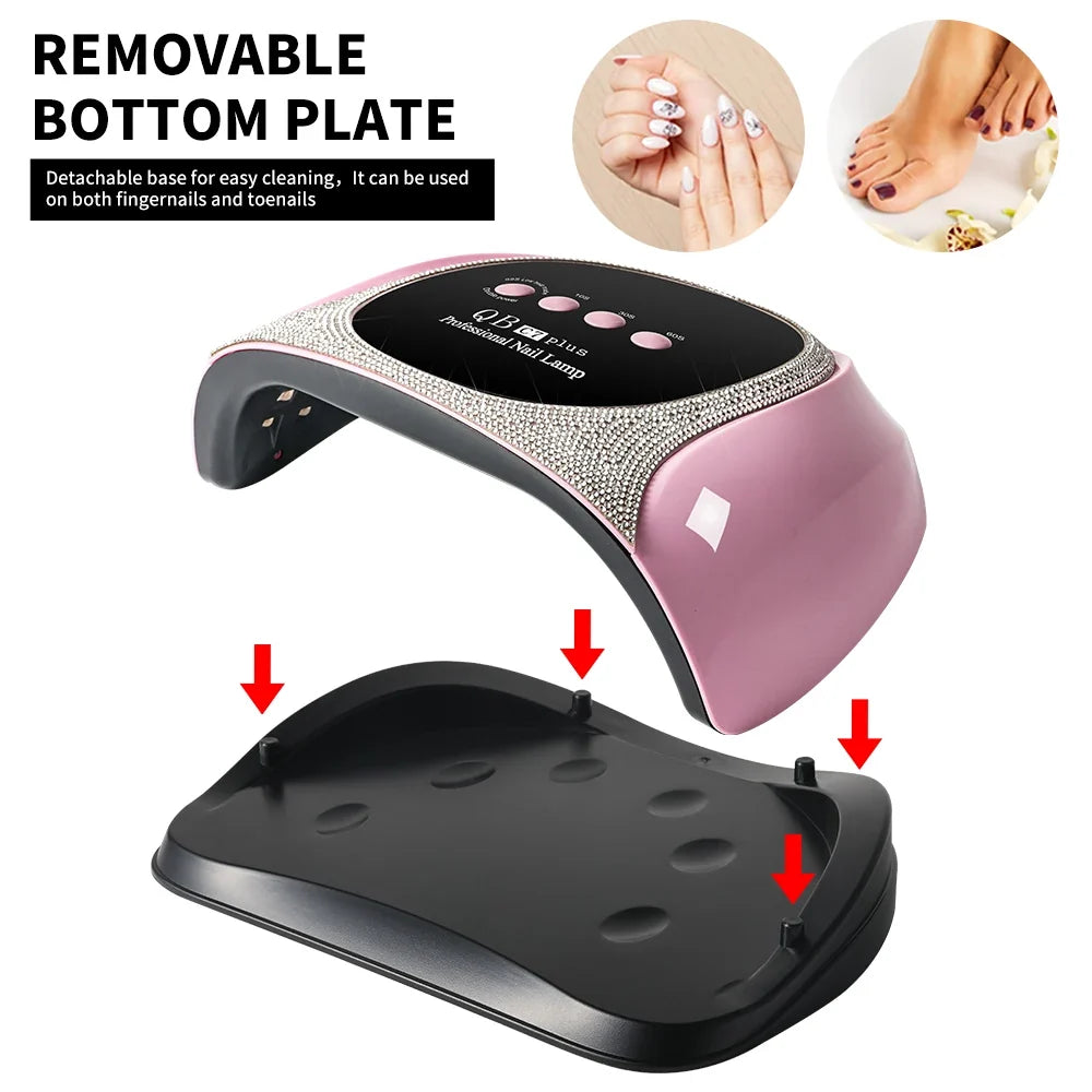Professional UV/LED Nail Lamp 57 LEDS Quick Drying Gel Polish Curing Light With LCD Display Manicure Equipment for Acrylic Gel Blushimmer