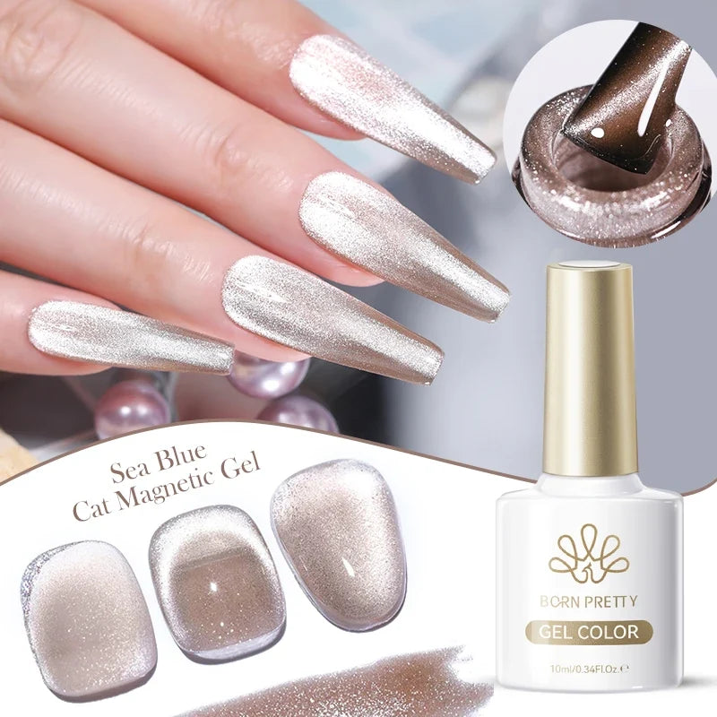 BORN PRETTY 117 Colors Cat Magnetic Gel Nail Polish 10ml Full Coverage Varnish Semi Permanent Super Gorgeous Nails Manicure Blushimmer