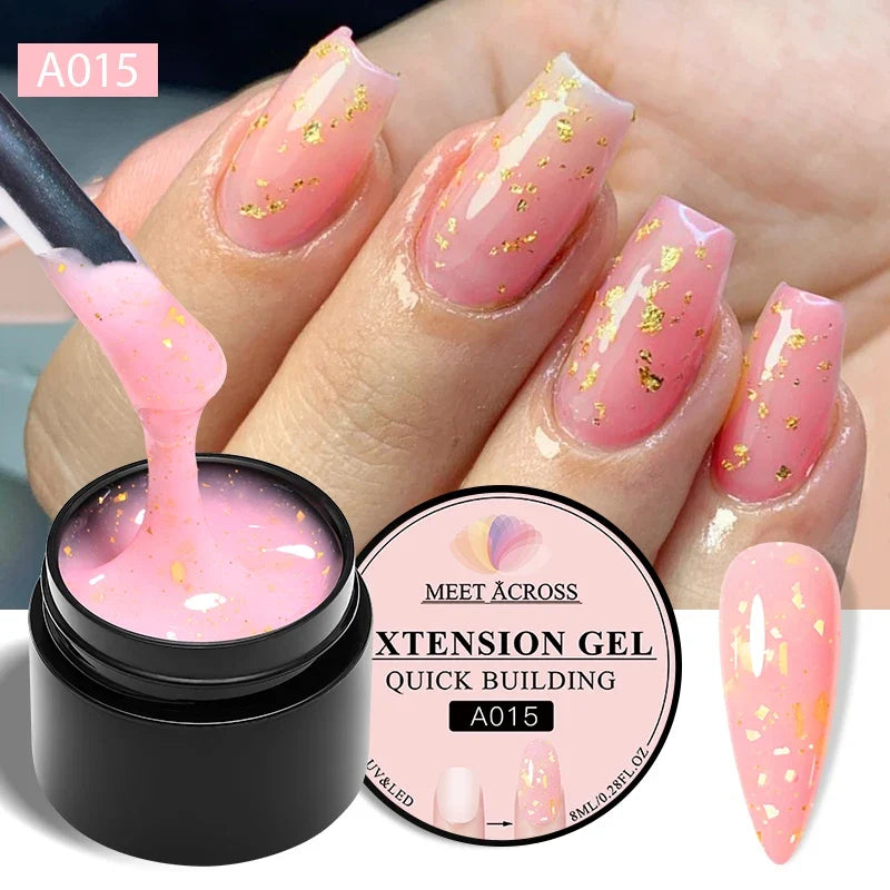 Milky White Nail Extension Gel Clear Nude Building UV Gel For Nails Finger Extensions Form Tips French Nails Manicure Nail Art Blushimmer