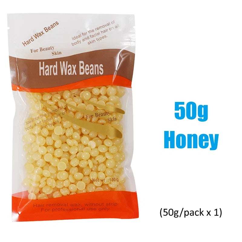 500g Wax Beans For Wax Heater Whole Body Hot Film Depilatory Wax For Wax Heater Kit Waxing Wax Beans For Hair Removal Wax Pot Noventix