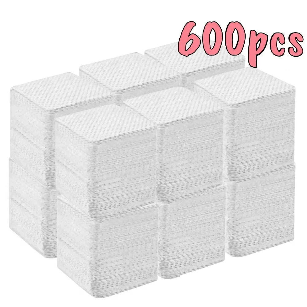 20/600pcs Lint-Free Nail Wipes Gel Cleansing Tissues Aluminum-Free Nail Polish Remover Pads for NaiArt Beauty Cleaning Care Tool Blushimmer