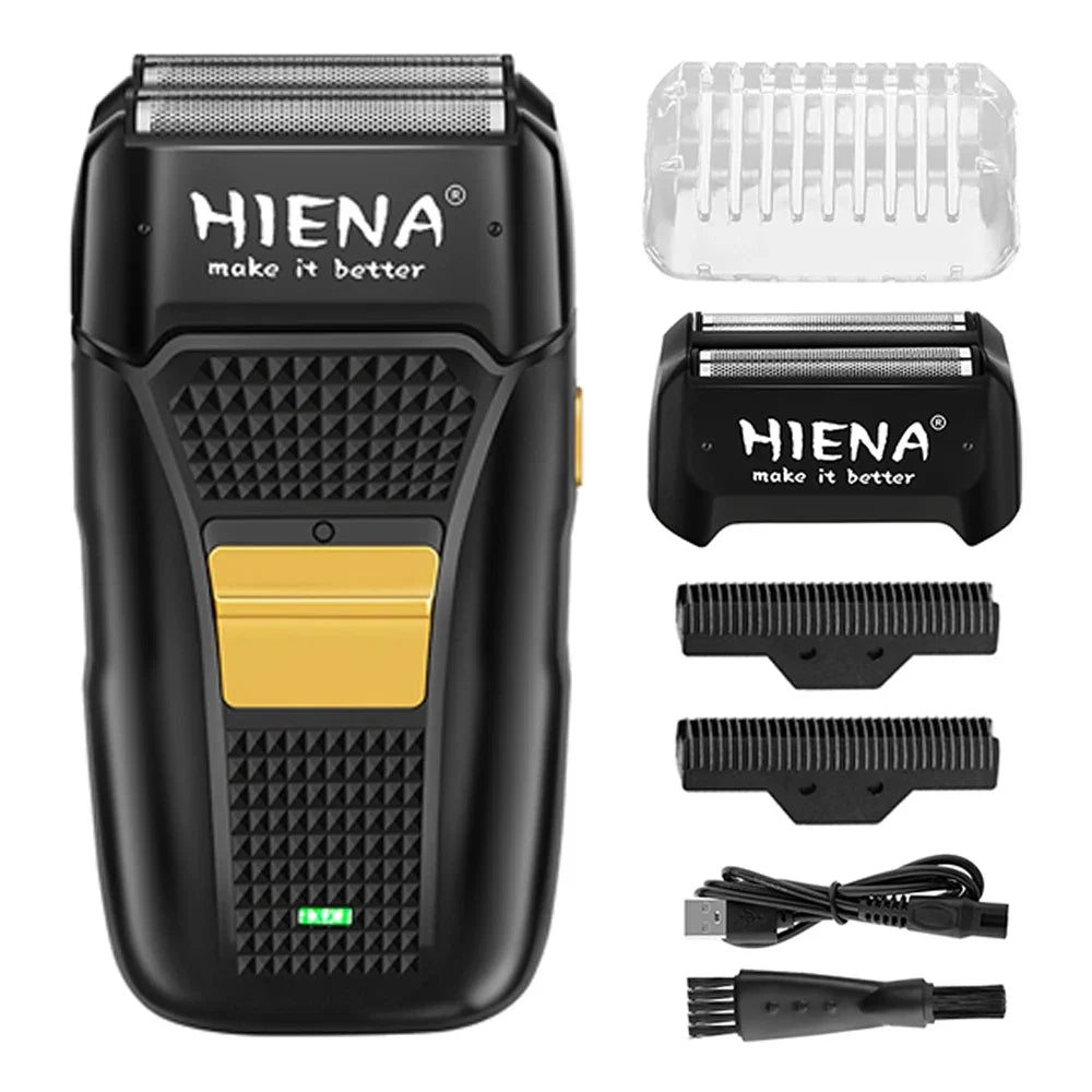 HIENA shaving machine men Electric shaver Hair clipper Rechargeable Metal Housing Pro Electric Shaver For Men Electric home Noventix