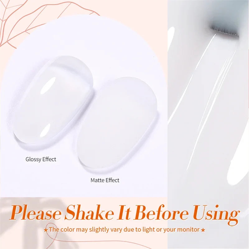 BORN PRETTY Milky White Jelly Nude Gel Nail Polish 10ml White Translucent Soak Off Gel Vernis Semi Permanent Need UV Light Cure Blushimmer