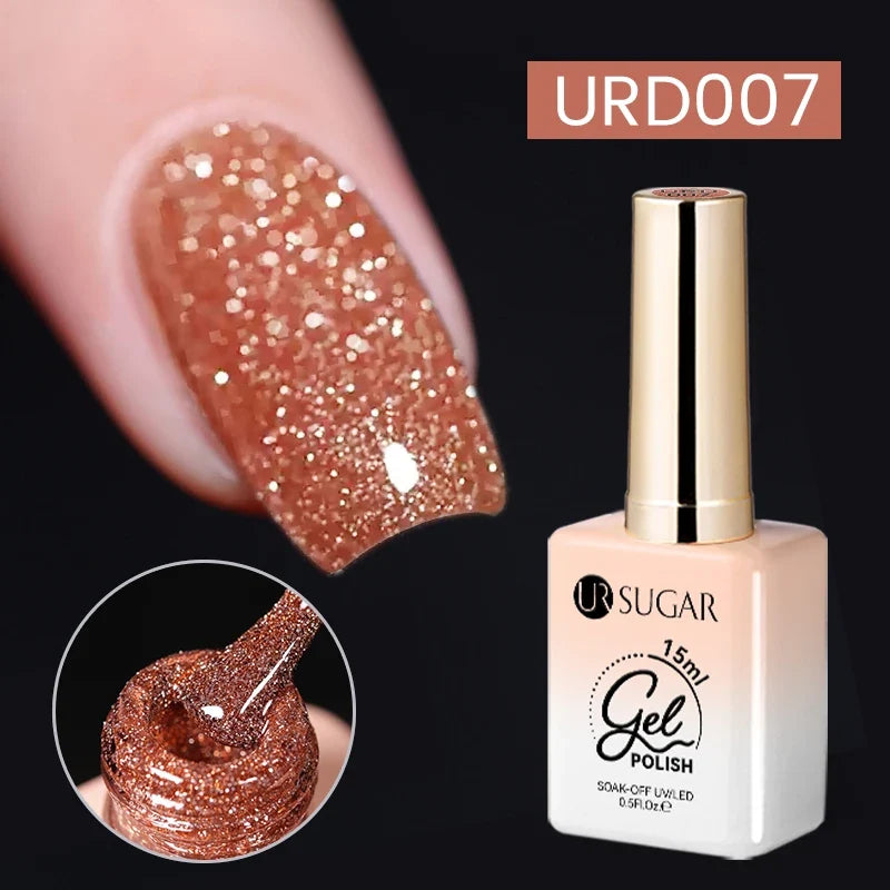 UR SUGAR 15ml Jelly Milky White Translucent Color Gel Polish Semi Permanent UV Gel Nail Art Soak Off Gel Varnish Latest Fashion Blushimmer