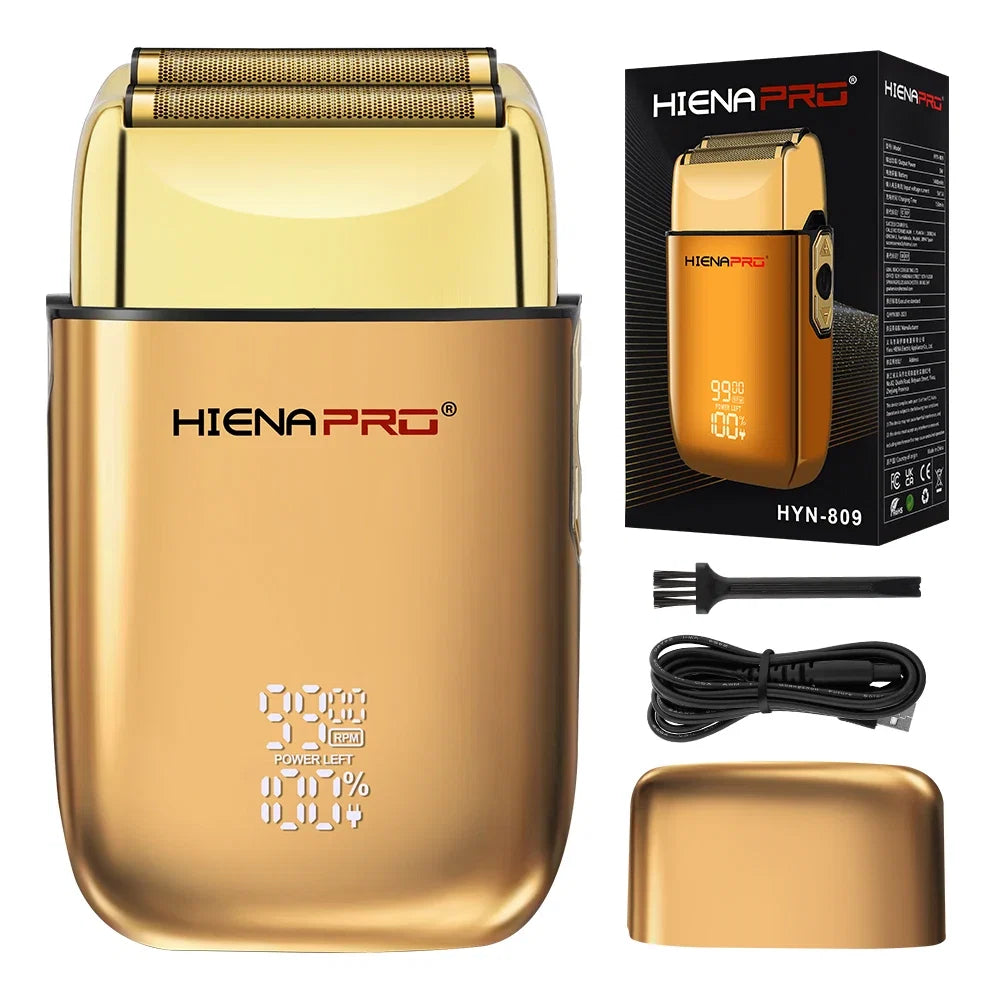 HIENA shaving machine men Electric shaver Hair clipper Rechargeable Metal Housing Pro Electric Shaver For Men Electric home Noventix
