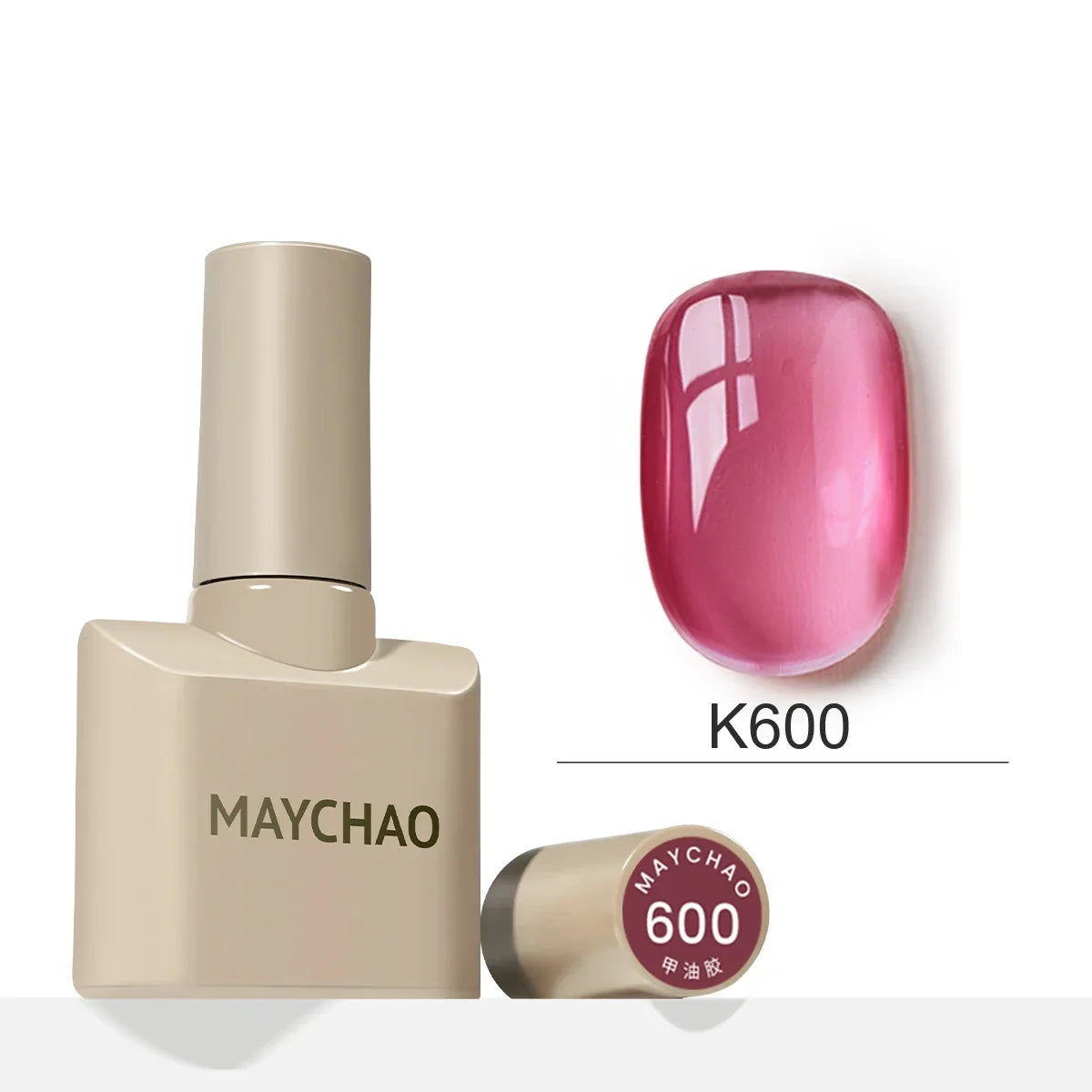 MAYCHAO 12ml Jelly Gel Nail Polish Semi Permanent Top Coat Soak Off UV LED Gel Art Nail Varnish Manicure Long Lasting Nail Gel Blushimmer