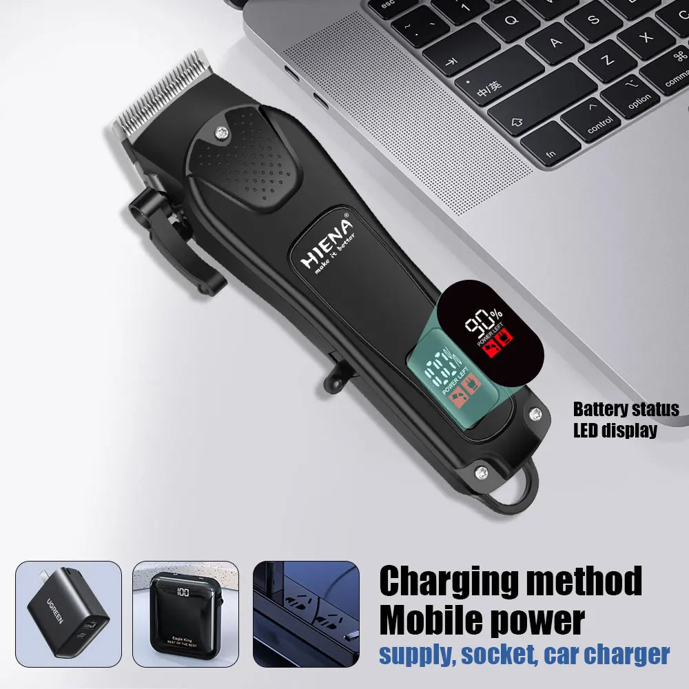 Hair Trimmer New Professional Cutting Machine Electric Shaver Hair Trimmers With LCD Display Men's Hair Clipper Noventix