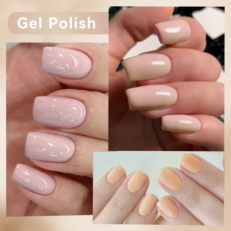 UR SUGAR 7ml All Season Gel Nail Polish Set Nude Pink Red Glitter Semi Permanent UV Gel Kits All For Manicure Soak Off Vernis Blushimmer