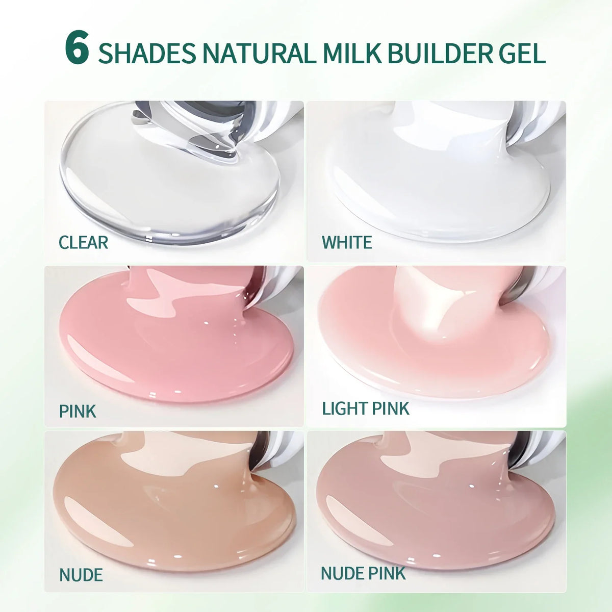 Nailpop 30g HEMA-FREE Builder Gel Milky Smooth UV Nail Gel for Extension Long Lasting Hard Gel Nail Strengthen Nail Art Design Blushimmer