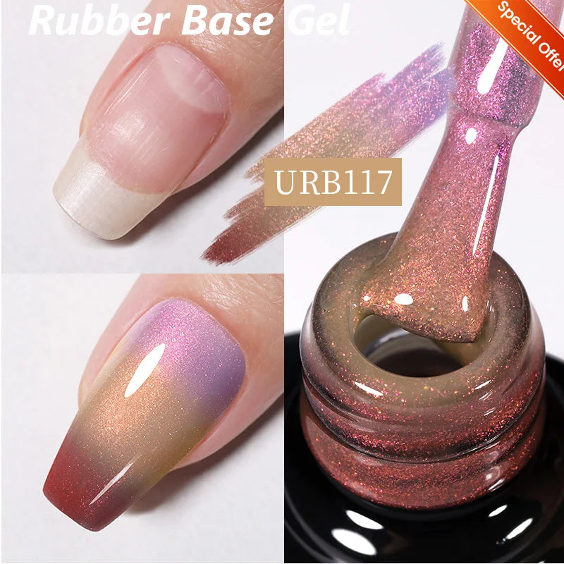 UR SUGAR 15ml Jelly Milky White Translucent Color Gel Polish Semi Permanent UV Gel Nail Art Soak Off Gel Varnish Latest Fashion Blushimmer