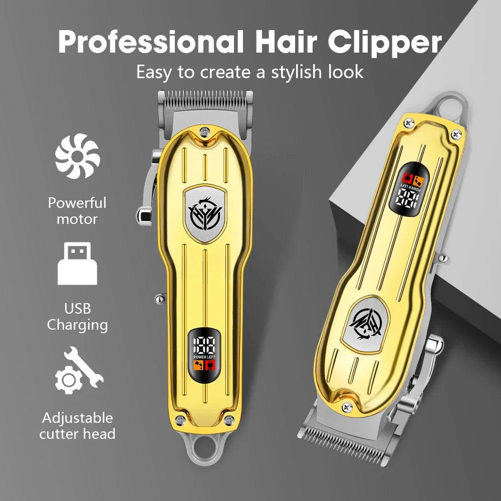 hiena Hair cutting machine Professional Hair Trimmer Barber Carving Gradient Finish Machine Electric Clipper barber cordless Noventix