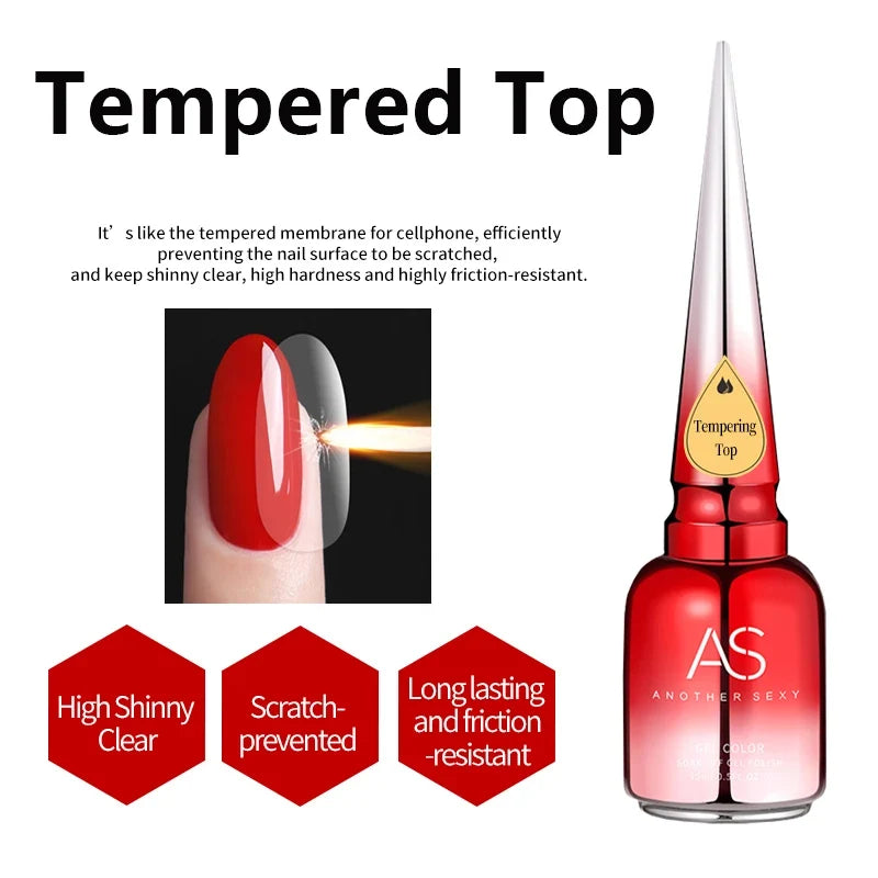 AS 15ml Transfer Foil Gel Nail Polish Soak Off Led Uv Gel Varnish Fast Dry Star Sticker Glue Stamp Gel Blushimmer