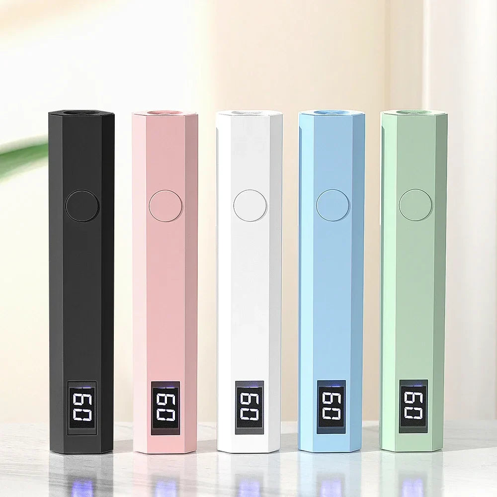 Convenient Handheld Nail Dryer Lamp UV/LED Nail Curing All Gel Polish Nail Art Tool Rechargeabl Nail Lamp Blushimmer