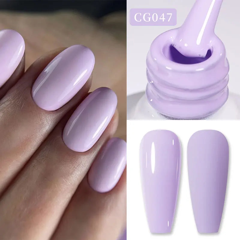 BORN PRETTY Jelly Nude Gel Nail Polish 10ml Light Pink Peach Translucent Color UV Light Cure Gel Varnish Nail Art DIY at Home Blushimmer