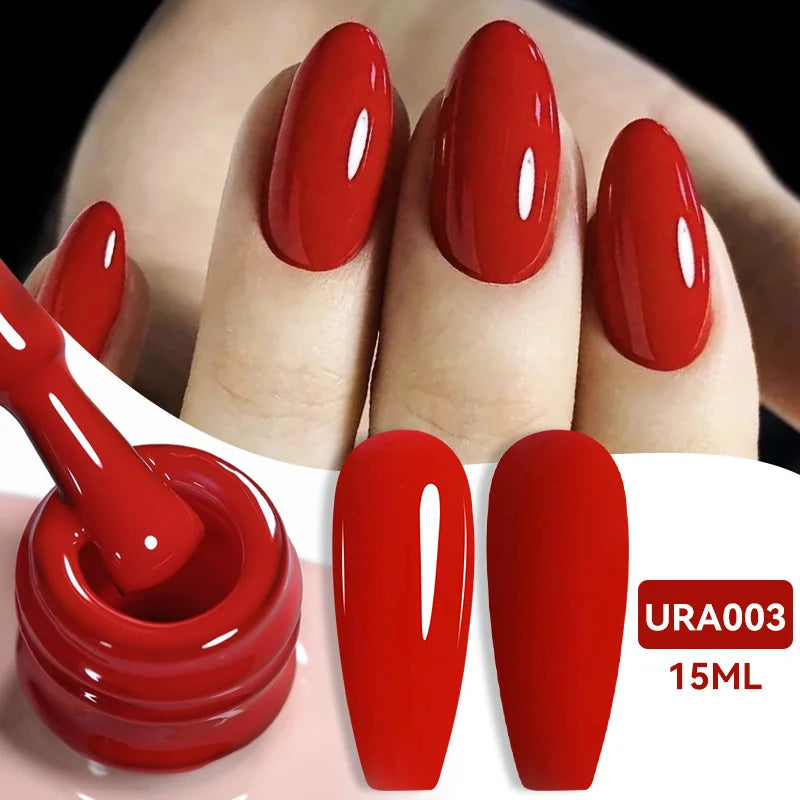 UR SUGAR 15ml Jelly Milky White Translucent Color Gel Polish Semi Permanent UV Gel Nail Art Soak Off Gel Varnish Latest Fashion Blushimmer