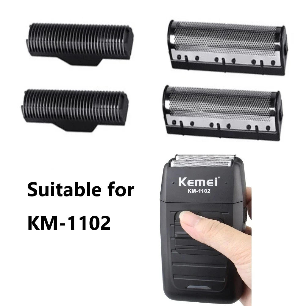 All New KEMEI KM-1102 4Pcs Hair Clipper Trimmer Shaver Replacable Knife Heads Knife Head Covers Noventix