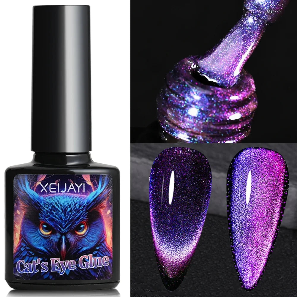 XEIJAYI Pink Cat Eye Gel Nail Polish Ceramic Magnetic Gel UV Semi-permanent Enamels Varnish Nail Supplies For Professionals Gel Blushimmer