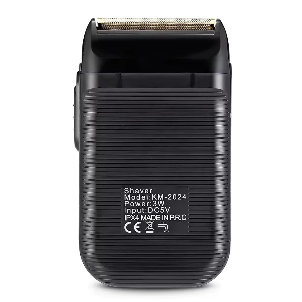 Kemei KM-2024 USB Charging Electric Shaver For Men Reciprocating Twin Blade Razor Shaver Beard Trimmer Shaving Machine Noventix