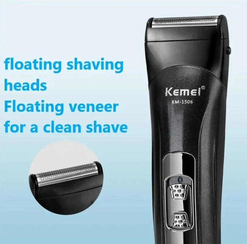 Kemei Electric Rechargeable Nose Professional Shaving Machine KM-1506 3 in 1 Electric Shaver USB Charging Hair trimmer Noventix