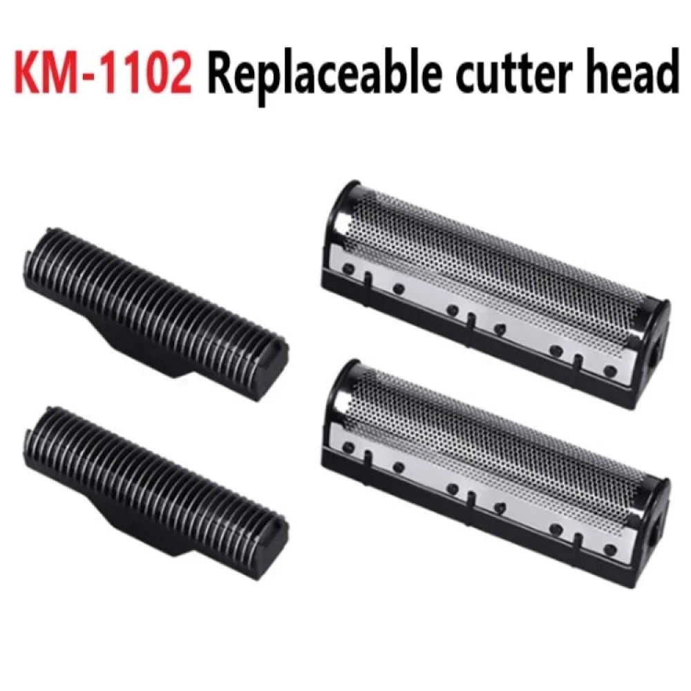 All New KEMEI KM-1102 4Pcs Hair Clipper Trimmer Shaver Replacable Knife Heads Knife Head Covers Noventix