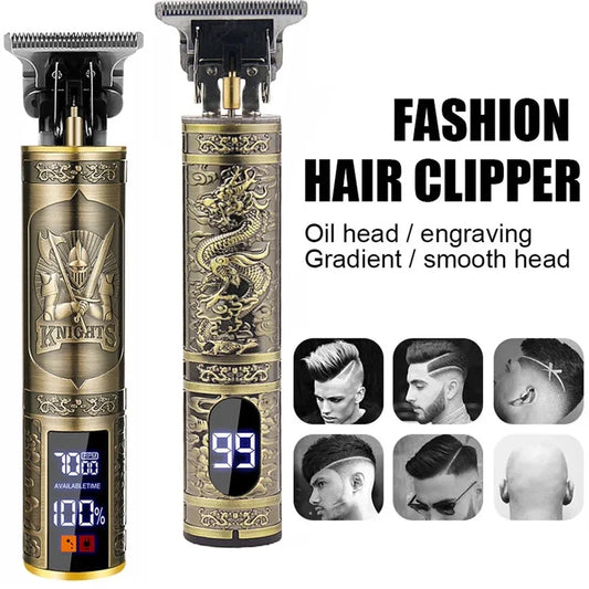 Vintage Hair Clipper Cordless Trimmer portable USB Fast Charging Hair Cutting Machine Electric Shaver Barber Professional Barber Phones Icon