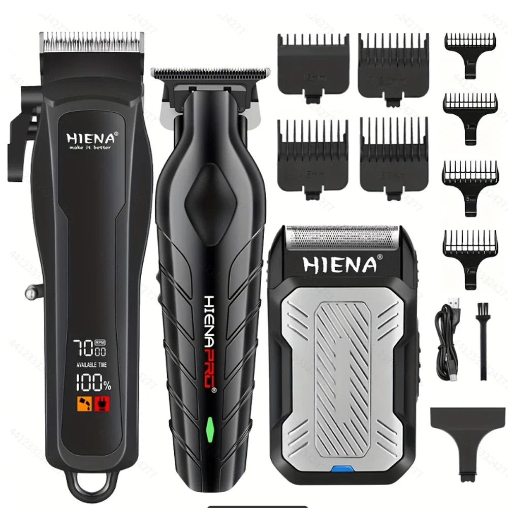 Hair Clipper Electric Professional Combo Kits Hair Trimmer Set For Men Rechargeable Cordless Haircut Machine for Barber Noventix