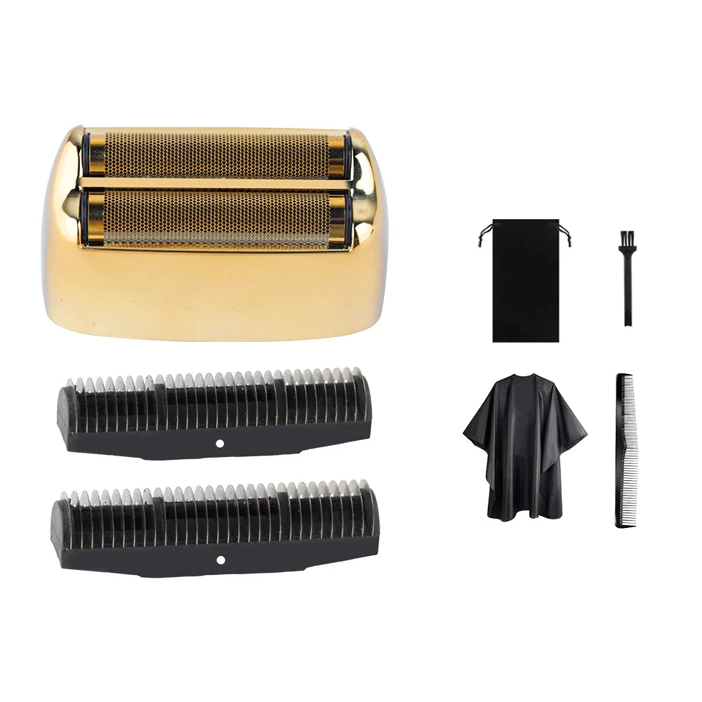 Professional Barber Shaver Double Replacement Foil Head Cover And Cutter blade For HIENA -809 machine Cordless Foil Shaver Noventix