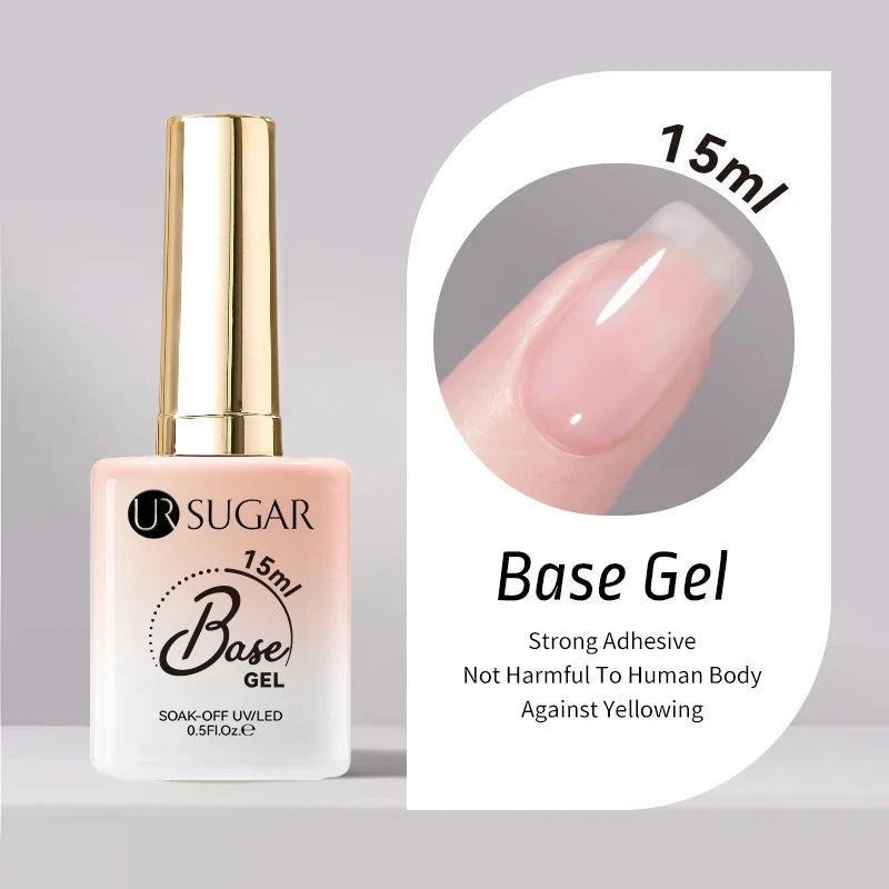 UR SUGAR 15ml Jelly Milky White Translucent Color Gel Polish Semi Permanent UV Gel Nail Art Soak Off Gel Varnish Latest Fashion Blushimmer