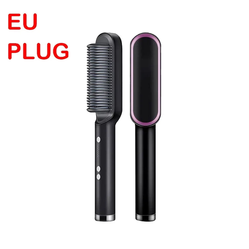 Hair Straightener Professional Quick Heated Electric Hot Comb Hair Straightener Personal Care Multifunctional Hairstyle Brush Noventix