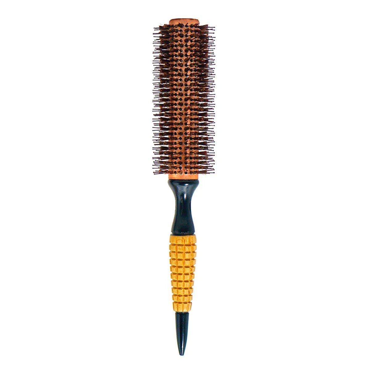 Wood Handle Boar Bristles Round Brush Hair Curly Comb Pro Hair Brush Anti Static Brush Teasing Brush Hairdresser Styling Tools Silcy Skin