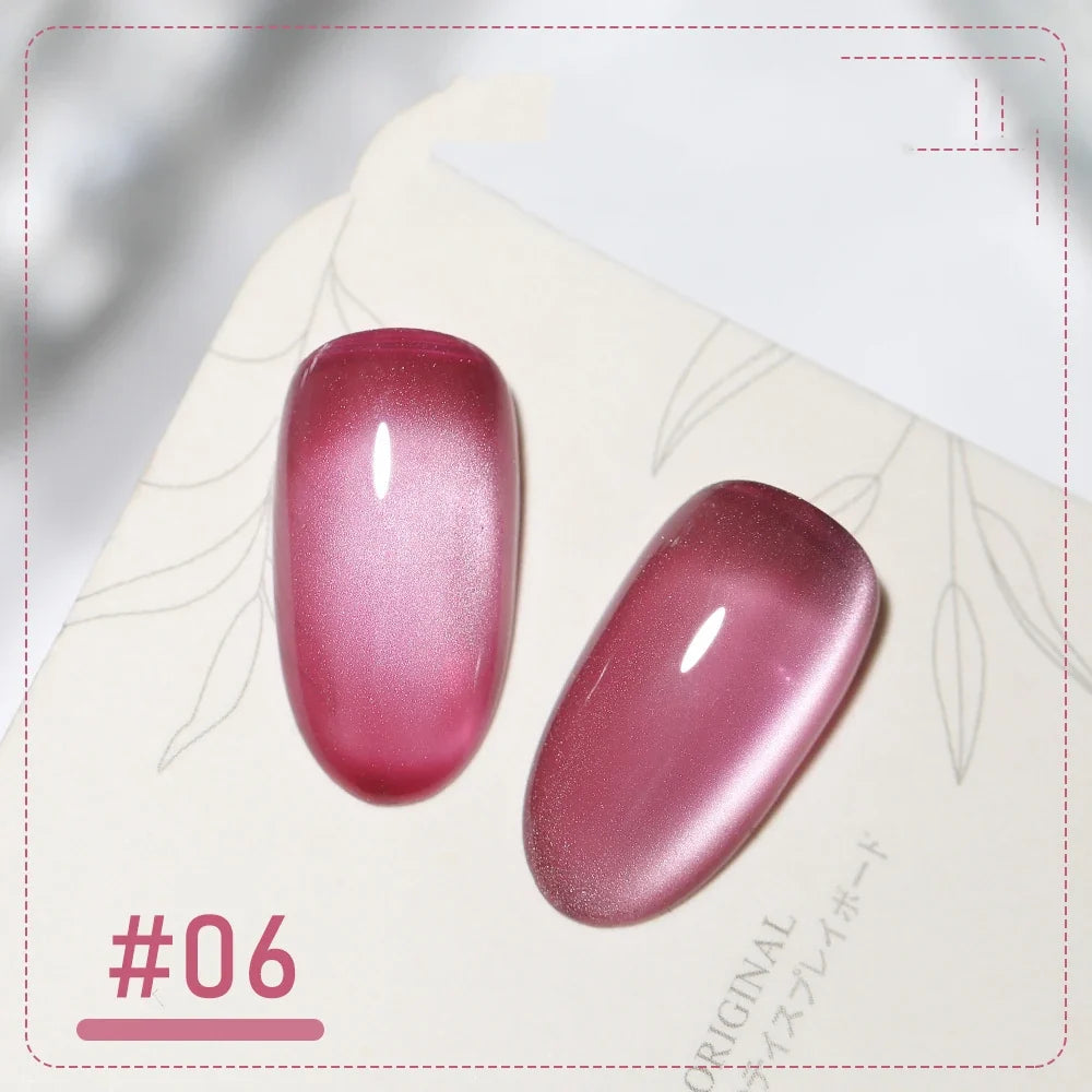 XEIJAYI Pink Cat Eye Gel Nail Polish Ceramic Magnetic Gel UV Semi-permanent Enamels Varnish Nail Supplies For Professionals Gel Blushimmer