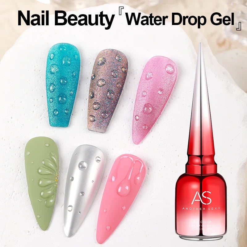 AS 15ml Transfer Foil Gel Nail Polish Soak Off Led Uv Gel Varnish Fast Dry Star Sticker Glue Stamp Gel Blushimmer