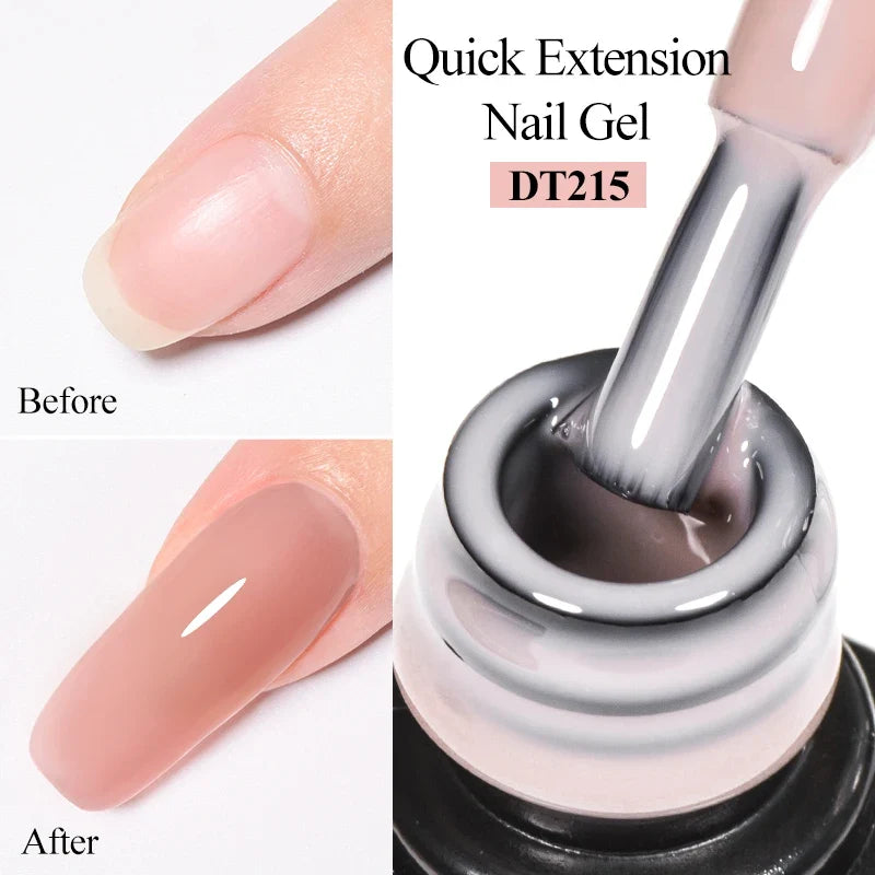Milky White Nail Extension Gel Clear Nude Building UV Gel For Nails Finger Extensions Form Tips French Nails Manicure Nail Art Blushimmer