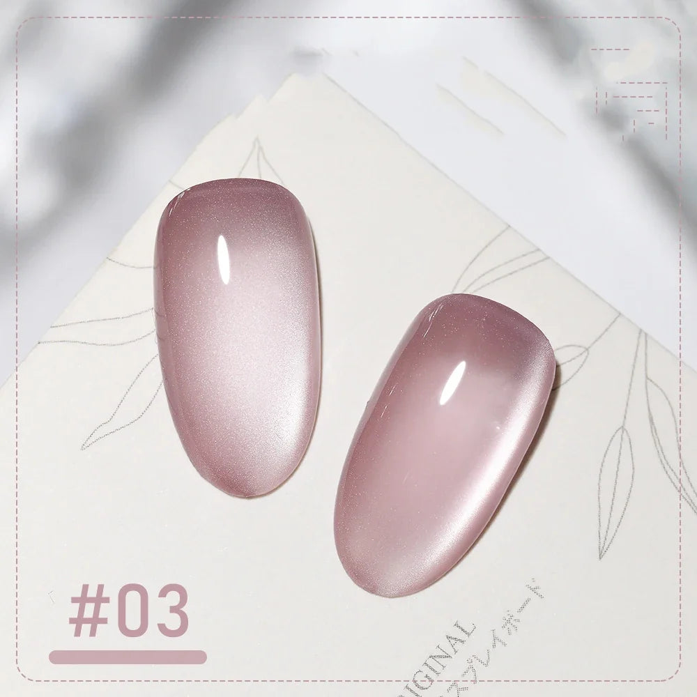 XEIJAYI Pink Cat Eye Gel Nail Polish Ceramic Magnetic Gel UV Semi-permanent Enamels Varnish Nail Supplies For Professionals Gel Blushimmer