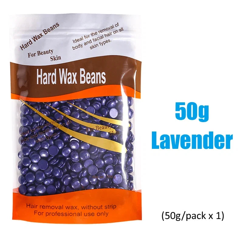 500g Wax Beans For Wax Heater Whole Body Hot Film Depilatory Wax For Wax Heater Kit Waxing Wax Beans For Hair Removal Wax Pot Noventix