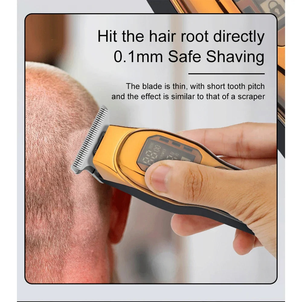 hiena Hair cutting machine Professional Hair Trimmer Barber Carving Gradient Finish Machine Electric Clipper barber cordless Noventix