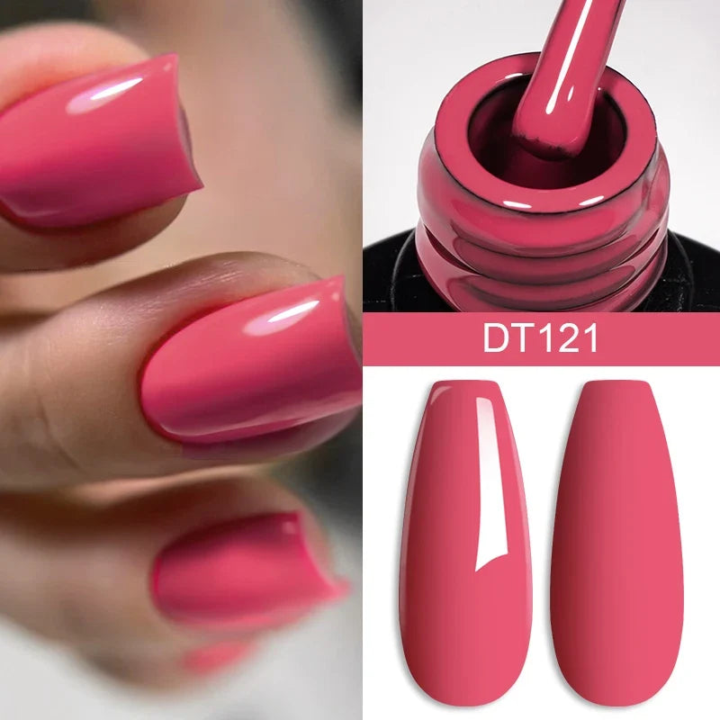 7ml Burgundy Crimson Nail Gel Polish, High Pigment, Non Streak, Long Lasting, UV LED Soak Off Nail Art Gel for Home Salon DIY Blushimmer