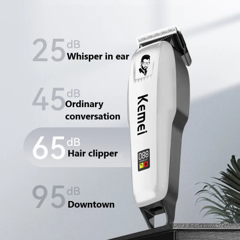 Kemei Professional Hair Clipper Rechargeable Hair Trimmer For Men Shaver Hair Cutting Machine Barber Accessories Cut Machin WTN Essentials