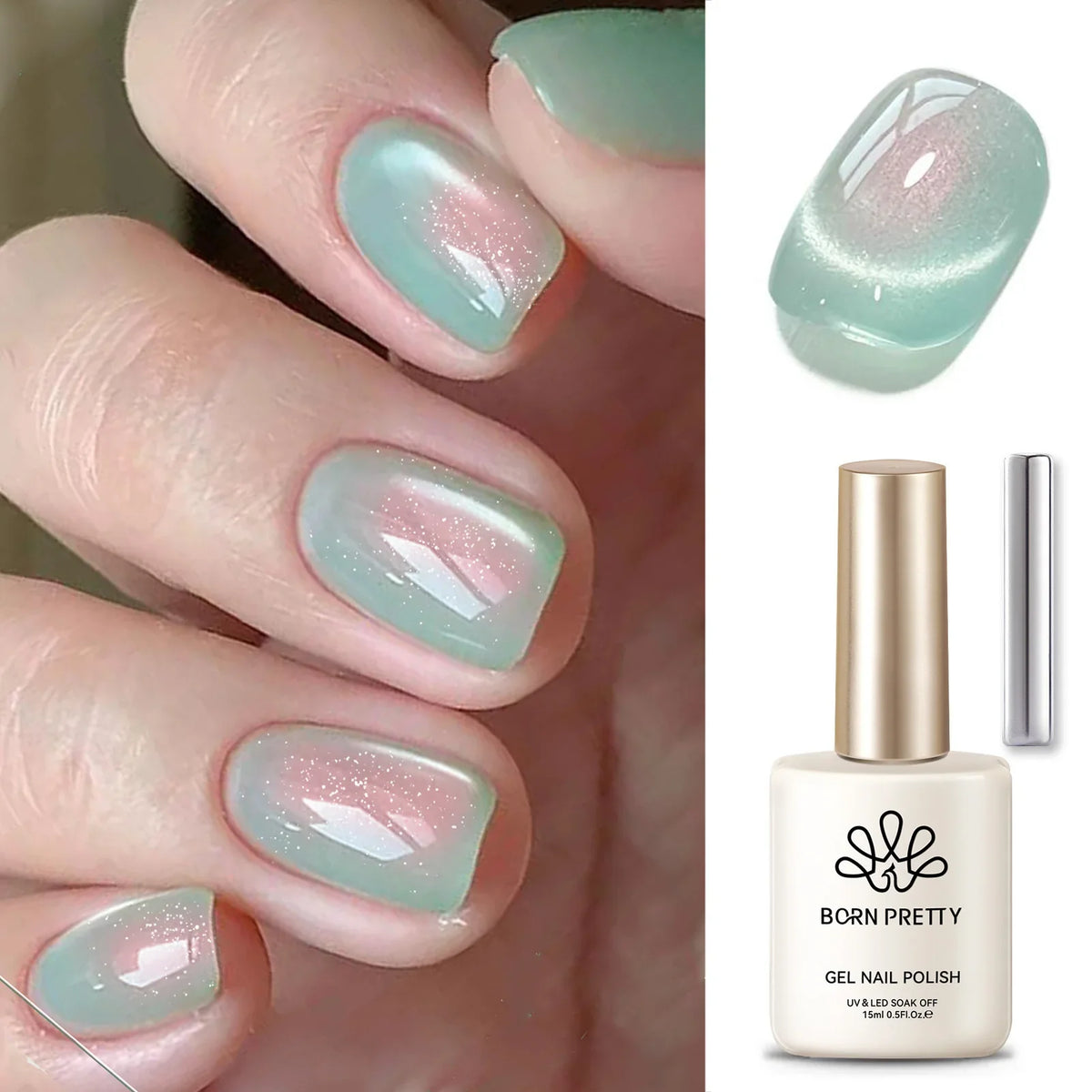 BORN PRETTY Milky Jelly Rubber Base Gel for Gel Nail Polish 15ml Russian Self-leveling Nude Color Soak Off Semi Permanent UV Gel Blushimmer