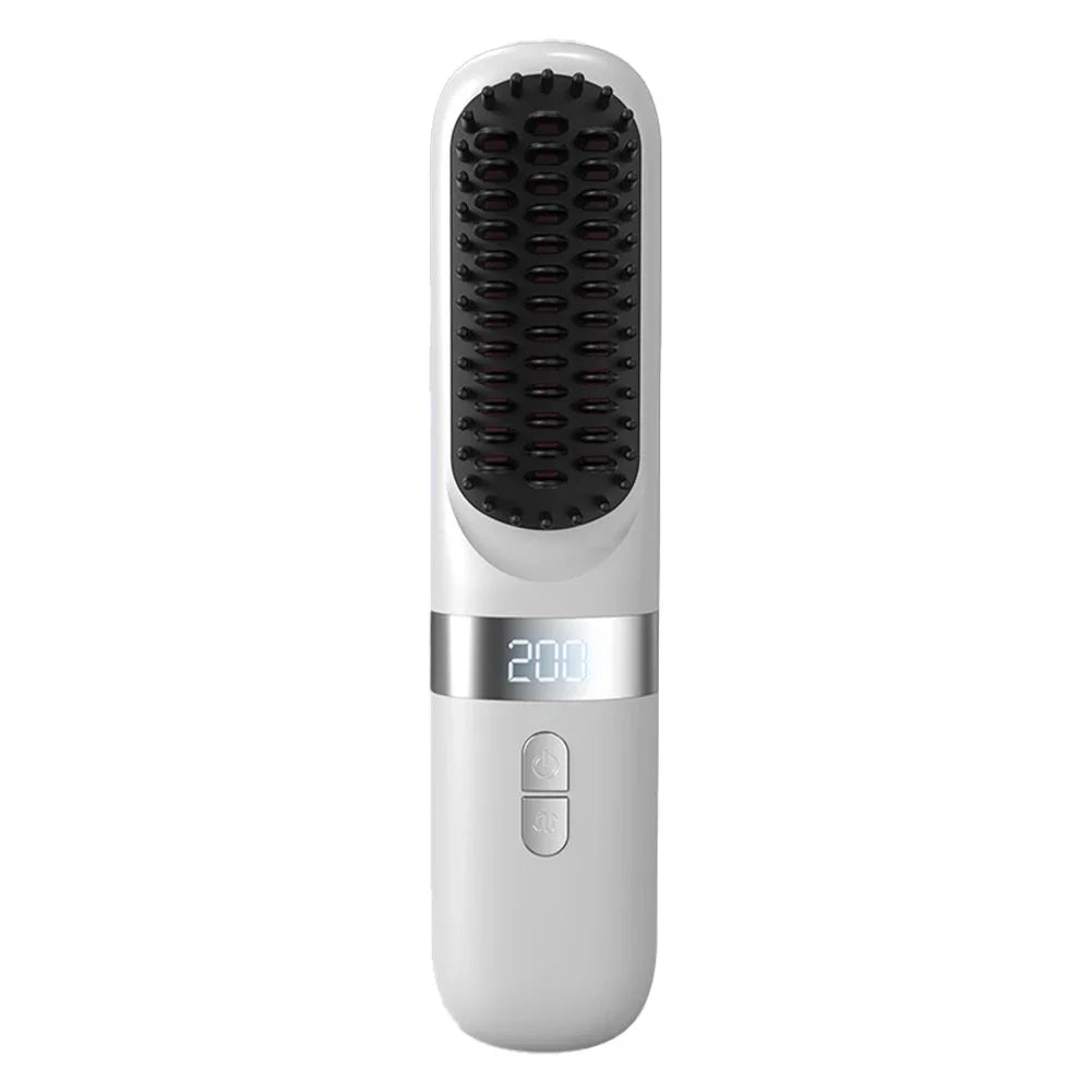 Wireless Hair Straightener Hot Comb Ceramic Heating Professional Electric Brush smoot hairstyle Iron Negative Ion Hair Care Comb Noventix