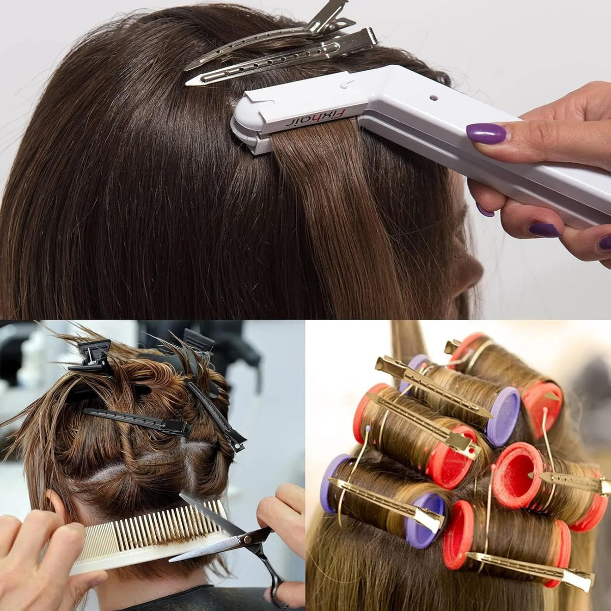 Hair Salon Hair Clips Metal Duckbill Crocodile Curling Hair Styling Clips Barber Shop Hair Positioning Clips Women Hair Clips Game On Interactive LLC (OnlyTenBucks.com)