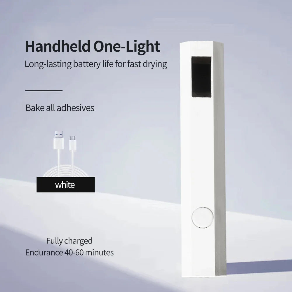 Convenient Handheld Nail Dryer Lamp UV/LED Nail Curing All Gel Polish Nail Art Tool Rechargeabl Nail Lamp Blushimmer
