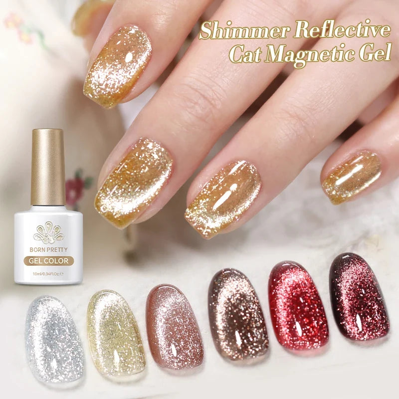 BORN PRETTY 117 Colors Cat Magnetic Gel Nail Polish 10ml Full Coverage Varnish Semi Permanent Super Gorgeous Nails Manicure Blushimmer