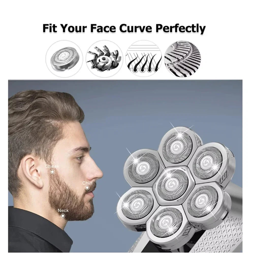Replaceable Electric Shaver Head And Nose Trimmer Hair Clipper Head Spare 3D 4D 5D 6D 7D 8D 9D Floating Cutter Razor Beard Head Noventix