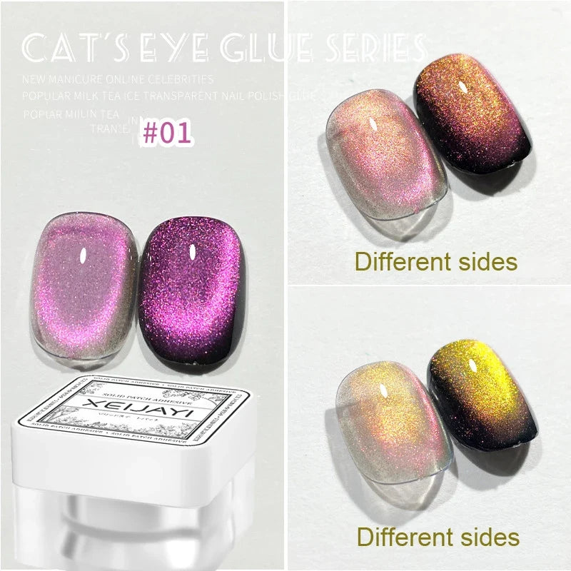 XEIJAYI Pink Cat Eye Gel Nail Polish Ceramic Magnetic Gel UV Semi-permanent Enamels Varnish Nail Supplies For Professionals Gel Blushimmer