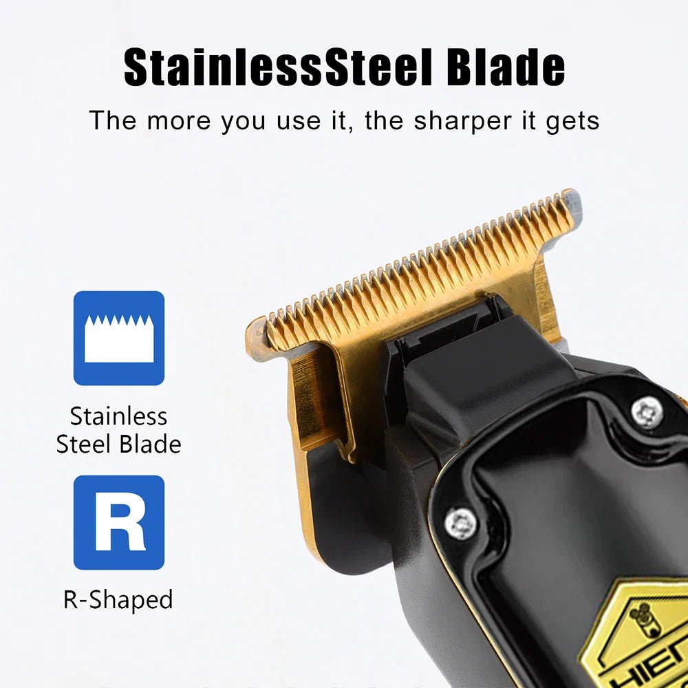 HIENA Hair Cutting Machine USB Rechargeable Hair Clippers for Men Set for Barber Men Trimmers Ideal for Home Electric Shaver Noventix