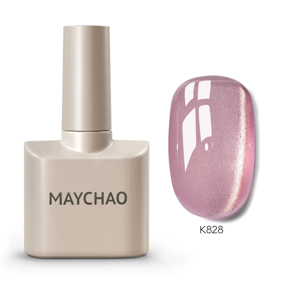 MAYCHAORomantic Galaxy Cat Eye Gel Nail Polish With Magnet Soak off UV Holographic Magnetic Rainbow Gel Polish for Nail Manicure Blushimmer