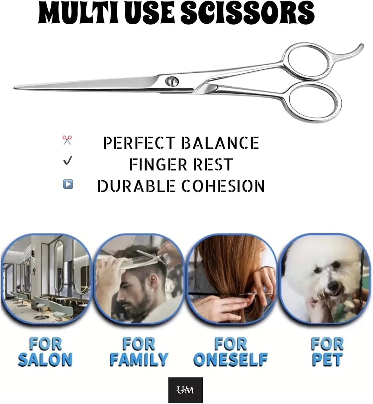 Hairdressing Barber Hair Scissor for Professional Hairdressers Barbers Stainless Steel Hair Cutting Shears For Salon Barbers Game On Interactive LLC (OnlyTenBucks.com)