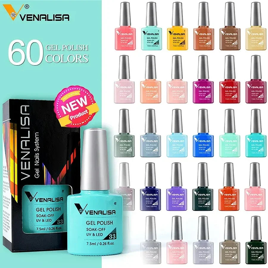 Luxury Color Nail Gel Venalisa Gel Nail Polish Lacquer Soak Off UV LED Long Lasting Nail Gel Varnish Good Price Super Gel Polish Blushimmer