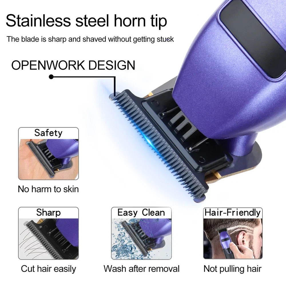 Hair Clipper Electric Hair Trimmer for Men Wireless Barber Trimmer Electric Shaver Professional Men's Hair Cutting Machine Noventix